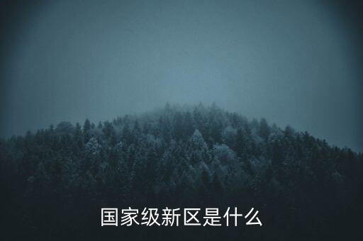 國家級高新區(qū)是什么級別，國家級新區(qū)是什么