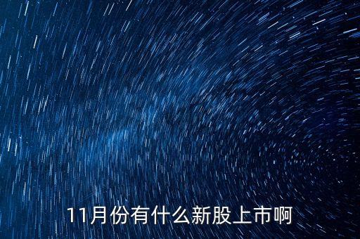 每年11月份炒什么股，11月份有什么新股上市啊