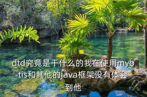 布倫特dtd是什么意思，dtd究竟是干什么的我在使用mybtis和其他的java框架沒有體會(huì)到他