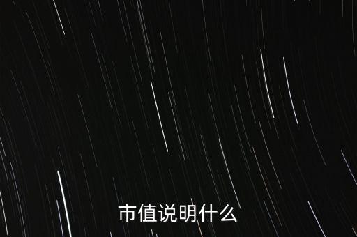 公司市值代表什么，一個公司的市值是啥意思