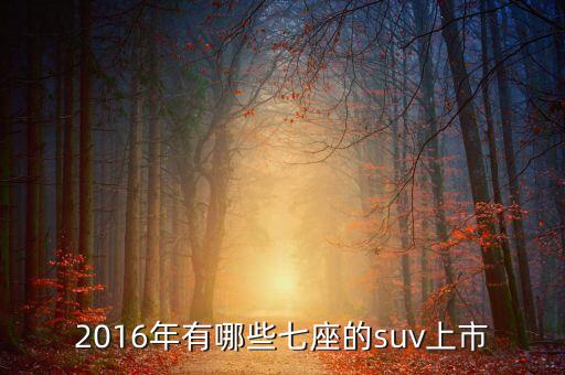 2016年有哪些七座的suv上市