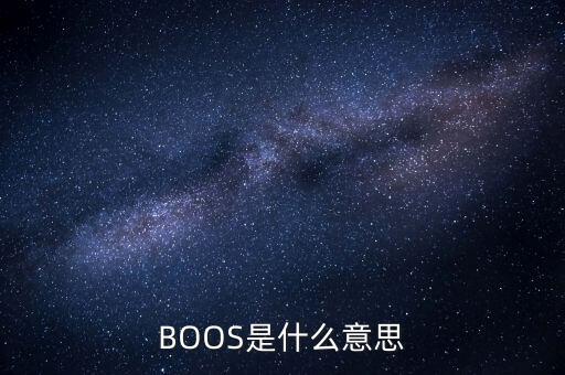 BOOS是什么意思