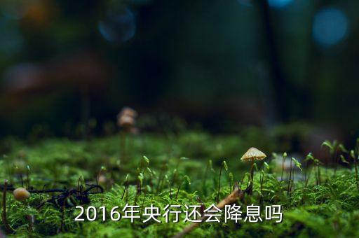 2016年央行還會(huì)降息嗎