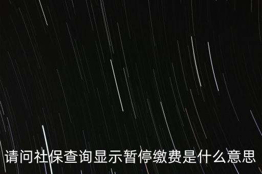 全國(guó)社?；饡和Ｊ裁匆馑?，社保停保是什么意思