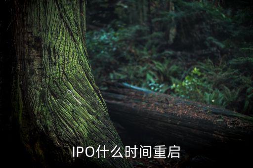 IPO什么時間重啟