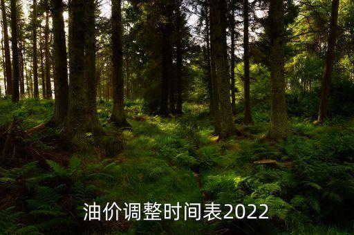 油價調(diào)整時間表2022