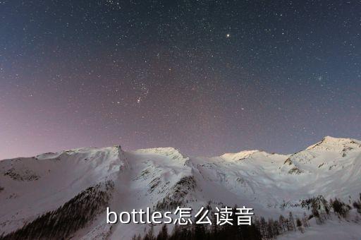 bottles是什么意思，bottles怎么讀音