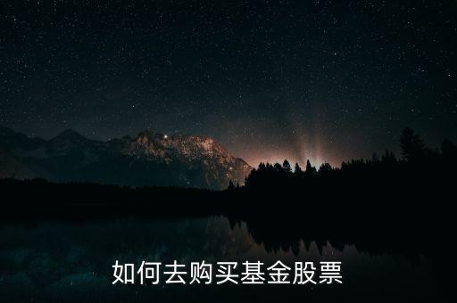 如何去購(gòu)買(mǎi)基金股票