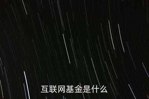 互聯(lián)網(wǎng)基金是什么