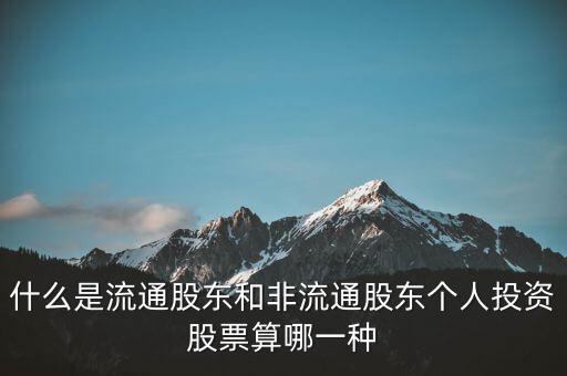 什么是流通股東，請(qǐng)問流通股是什么意思