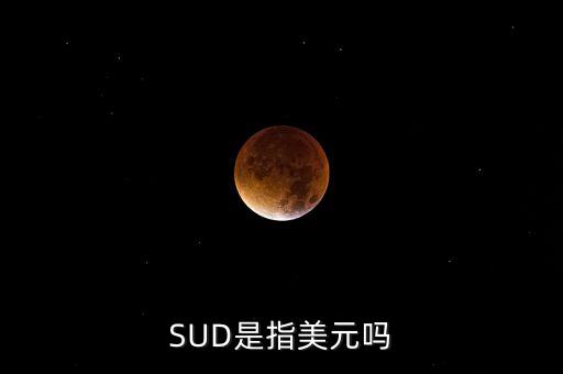 SUD是指美元嗎