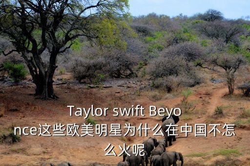 Taylor swift Beyonce這些歐美明星為什么在中國不怎么火呢