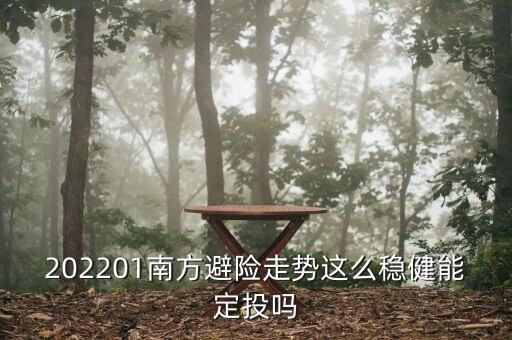 202201南方避險走勢這么穩(wěn)健能定投嗎