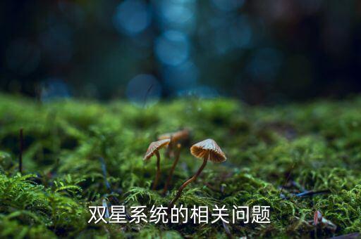 雙星系統(tǒng)的相關問題