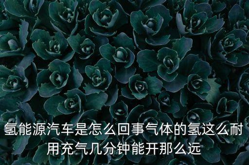 氫能源汽車是怎么回事氣體的氫這么耐用充氣幾分鐘能開那么遠(yuǎn)