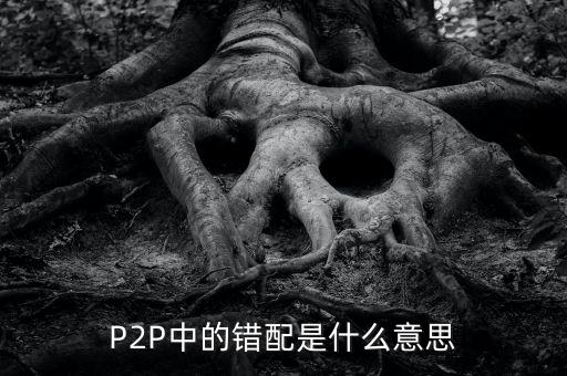 流動性錯配是什么意思，P2P中的錯配是什么意思