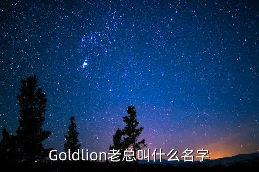 Goldlion老總叫什么名字