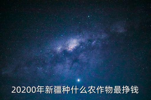 20200年新疆種什么農(nóng)作物最掙錢