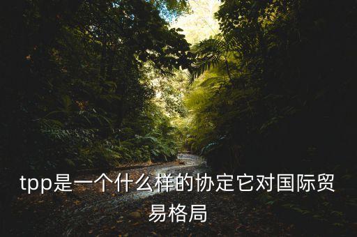 tpp是一個(gè)什么樣的協(xié)定它對(duì)國際貿(mào)易格局