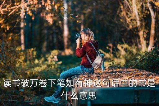 讀書(shū)破萬(wàn)卷下筆如有神這句話中的書(shū)是什么意思