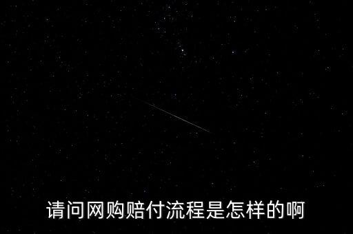 請問網購賠付流程是怎樣的啊