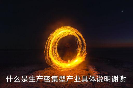 什么是生產(chǎn)密集型產(chǎn)業(yè)具體說明謝謝