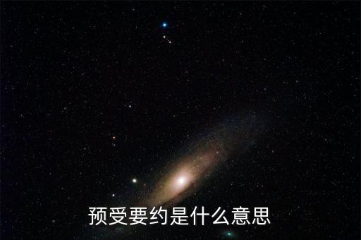 預(yù)受要約是什么意思