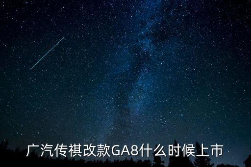 廣汽傳祺ga8什么時候上市，2021款傳祺GS8什么時候上市啊