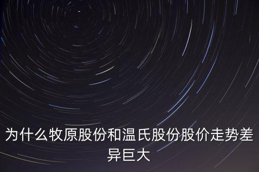 什么叫溫氏股份，為什么牧原股份和溫氏股份股價走勢差異巨大