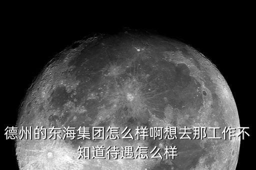 德州的東海集團(tuán)怎么樣啊想去那工作不知道待遇怎么樣