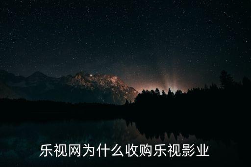 樂視網(wǎng)為什么收購樂視影業(yè)