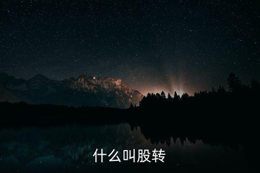 什么叫股轉(zhuǎn)