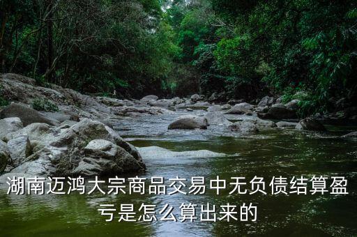 湖南邁鴻大宗商品交易中無負債結(jié)算盈虧是怎么算出來的