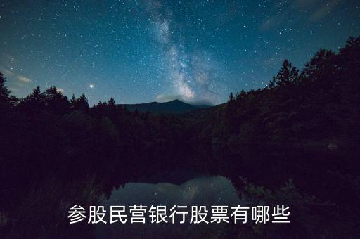 參股民營銀行股票有哪些