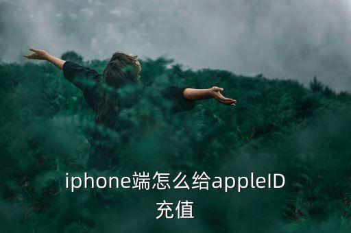 iphone端怎么給appleID充值