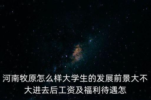 河南牧原怎么樣大學生的發(fā)展前景大不大進去后工資及福利待遇怎