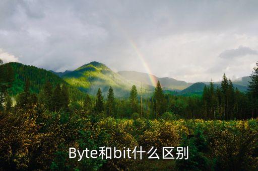 Byte和bit什么區(qū)別