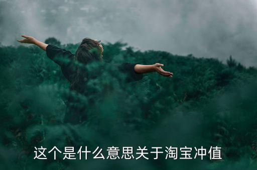 這個是什么意思關于淘寶沖值