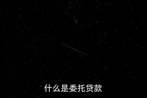 什么是委托貸款