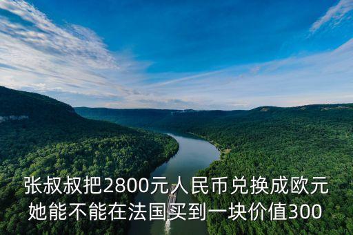 張叔叔把2800元人民幣兌換成歐元她能不能在法國買到一塊價(jià)值300