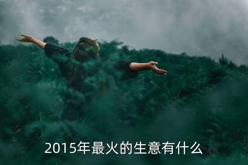 2015年最火的生意有什么