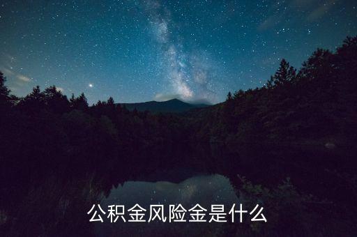 公積金風(fēng)險金是什么