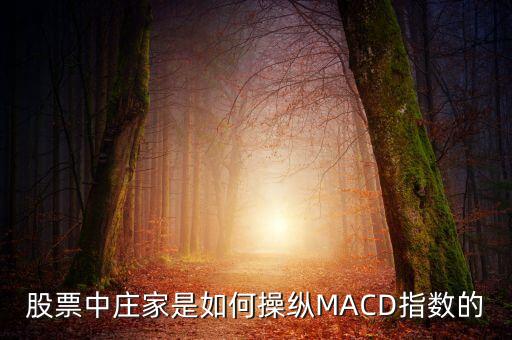 股票中莊家是如何操縱MACD指數(shù)的