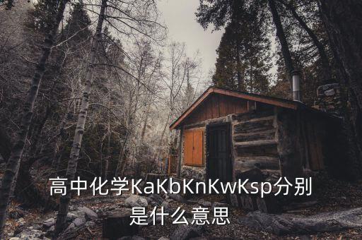 高油乳清粉是什么，高中化學(xué)KaKbKnKwKsp分別是什么意思