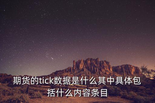 期貨的tick數(shù)據(jù)是什么其中具體包括什么內(nèi)容條目