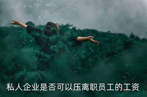 私人企業(yè)是否可以壓離職員工的工資