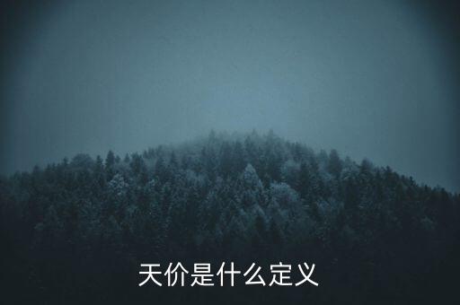 天價(jià)是什么定義