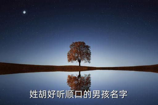 男孩子胡瑞什么好聽，誰幫忙想個名字姓胡要一男一女的名字最好多想點謝謝拉  搜