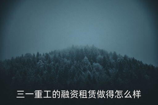 三一融資做什么，現(xiàn)在收到三一重工融資專(zhuān)員職位的錄用通知我比較討厭應(yīng)酬喝酒啥