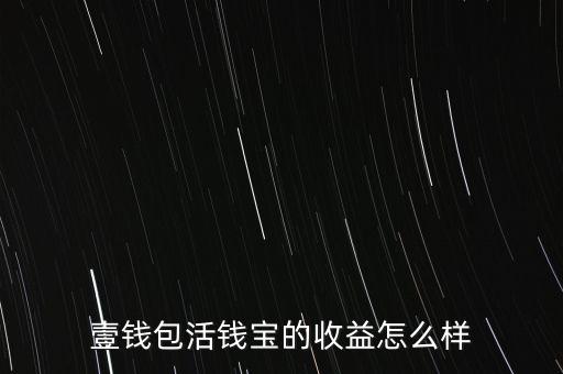 壹錢包活錢寶的收益怎么樣